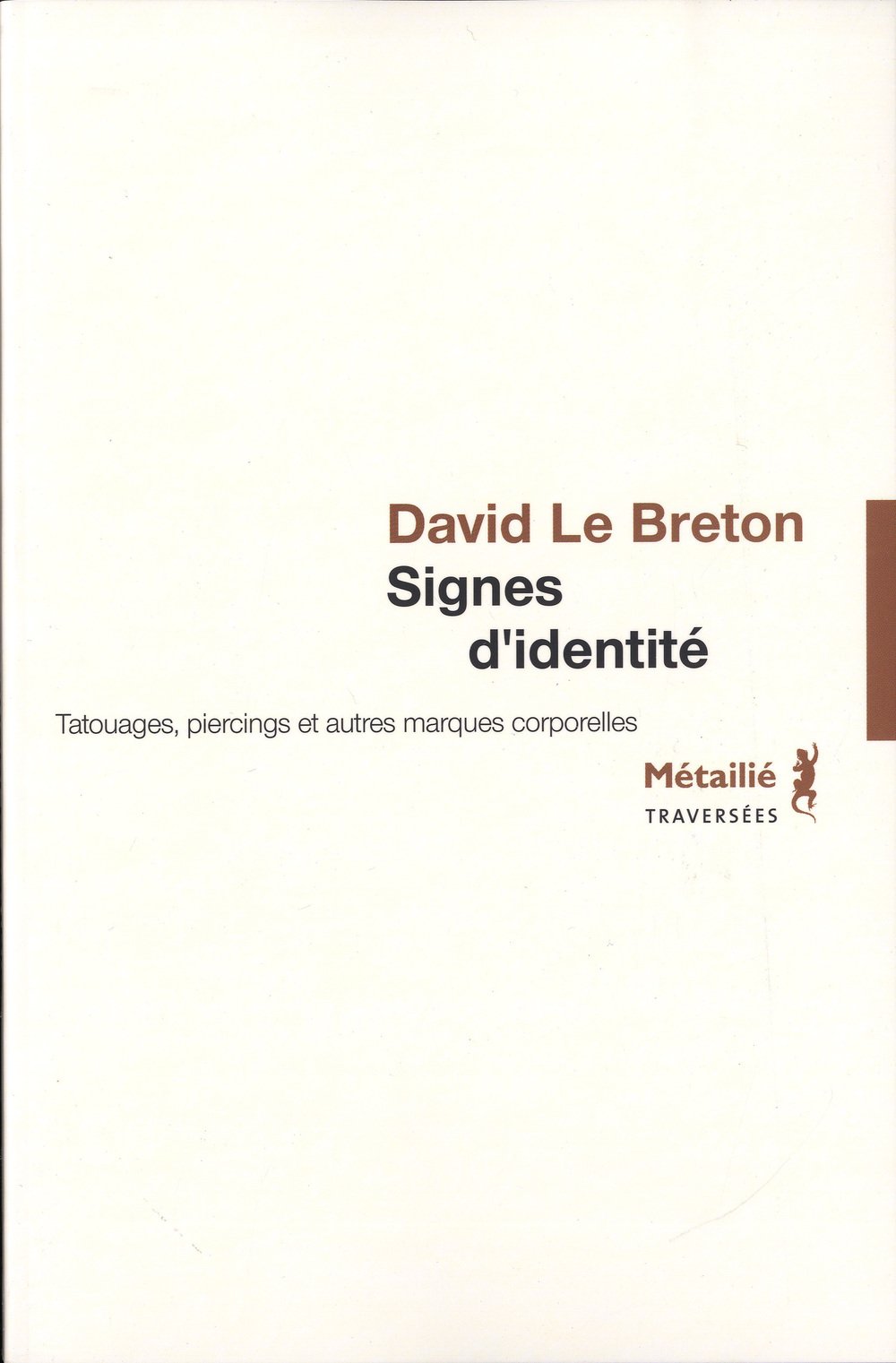 Signes d'identite : / Romans et litterature