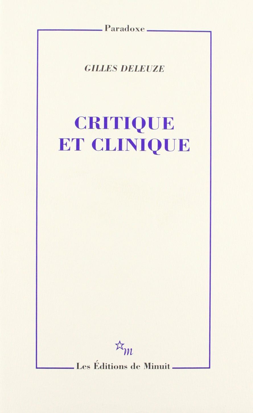 Critique et clinique / Sciences humaines