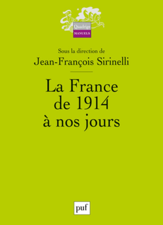 La France de 1914 a  / Etudes superieures