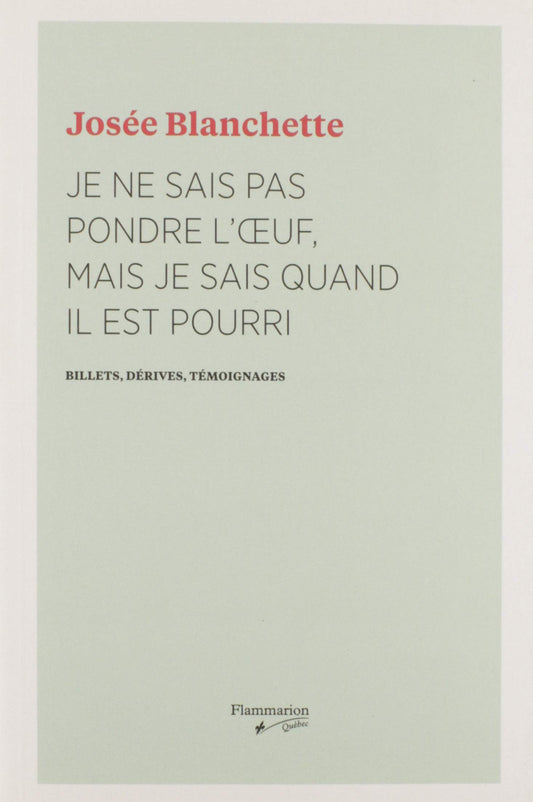 Je ne sais pas pondr / Sciences humaines