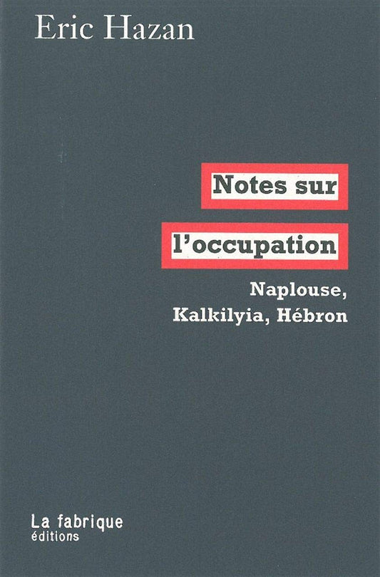 Notes sur l'occupati / Sciences humaines